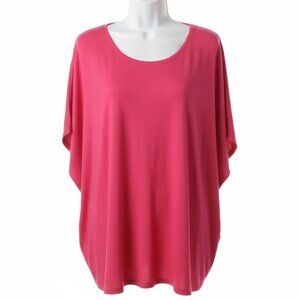 Coldwater Creek Women's Top Spin drift Relax Barbiecore Pink Size large